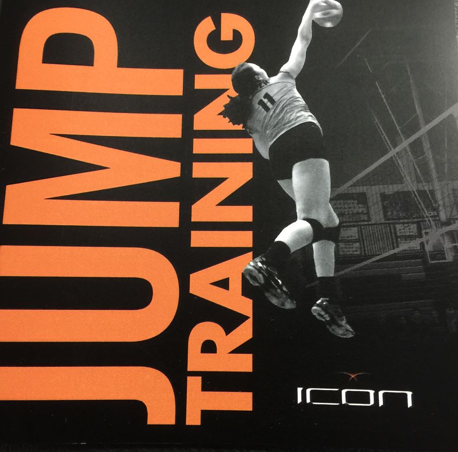 Icon Performance Jump Training brochure featuring a volleyball spike